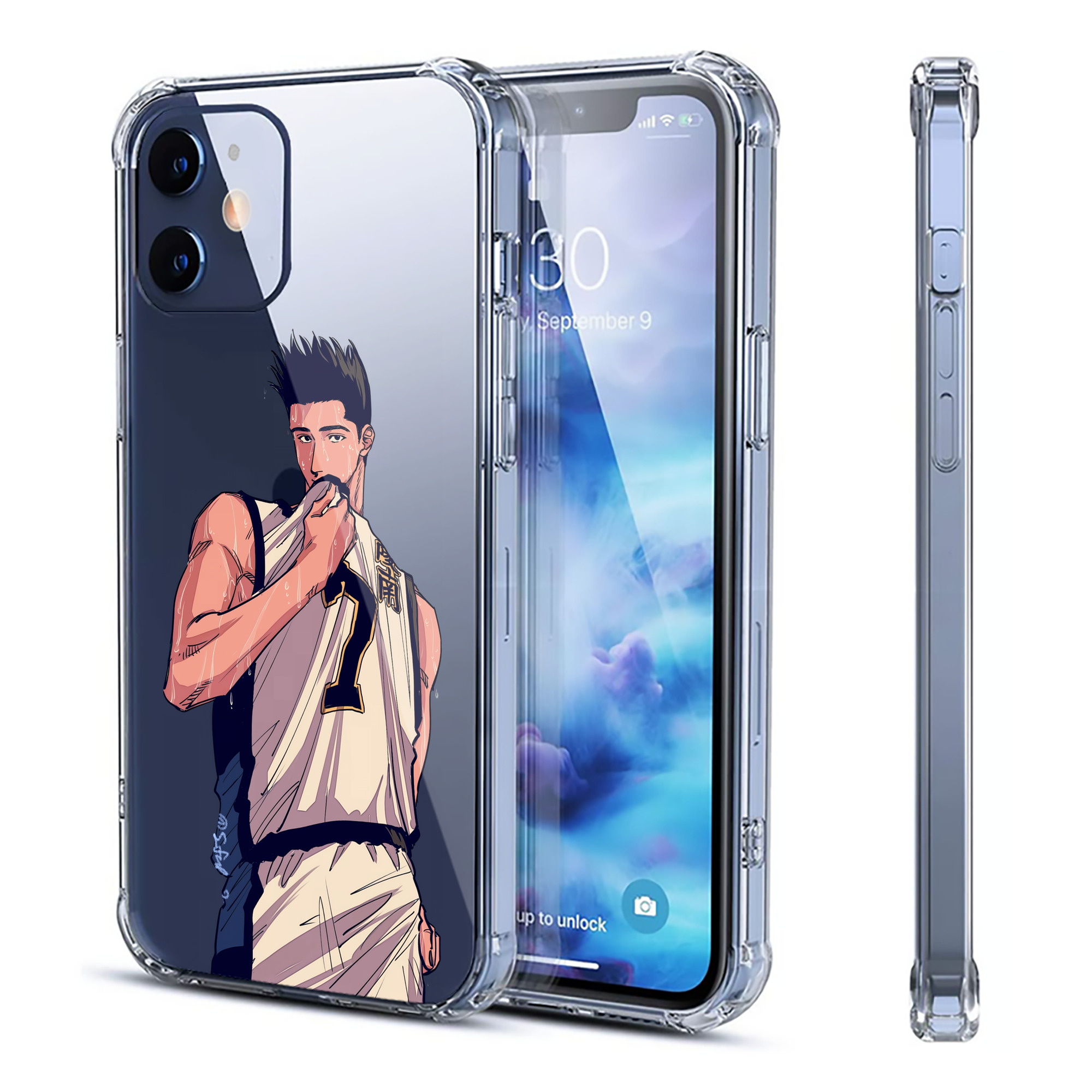 （画像用） SLAM DUNK／スラムダンク 【iPhone 12シリーズ対応】透明スマホケース（クリアソフトケース）